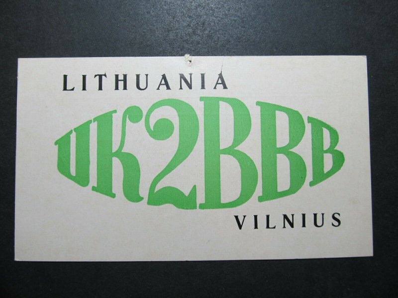 5632 Amateur Radio QSL Card Vilnius Lithuania