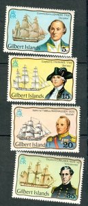 Gilbert and Ellice Islands #296 - 299 MNH singles