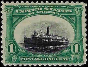 294 Mint,OG,H... SCV $17.00... Sinking Ship... VF/XF