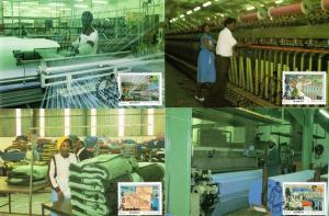 Transkei - 1988 Blanket Factory Maxi Card Set SG 217-220