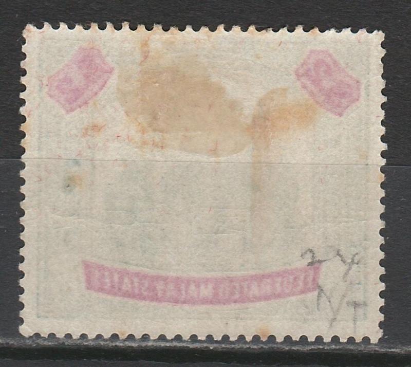 FEDERATED MALAY STATES 1900 ELEPHANTS $2 WMK CROWN CC