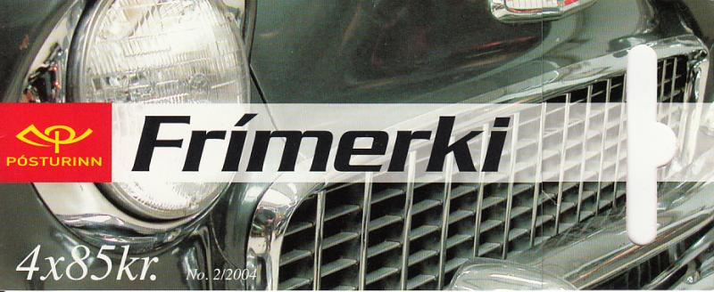Iceland 2004 Booklet of 4 Scott #1016c Chevrolet Bel Air, Volkswagen - Classi...