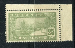 FRENCH GUADELOUPE; 1905 early Pictorial issue MINT MNH unmounted 25c.