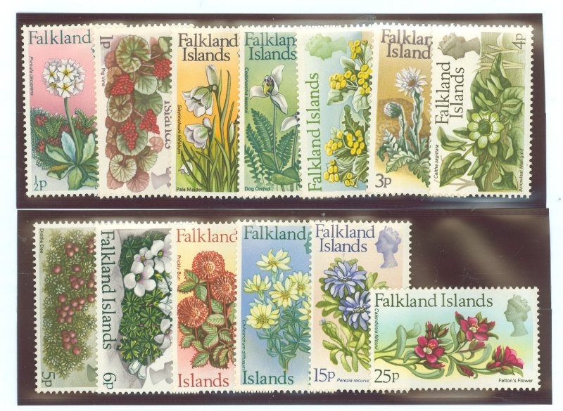 Falkland Islands #210-22  Single (Complete Set) (Flowers)
