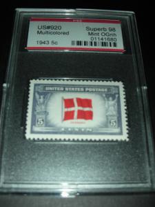 920 Superb 98 Denmark flag in full set of stamps