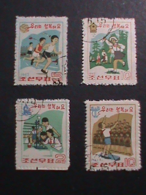 ​KOREA- 1963 SC# 460-3  VERY OLD STAMP SET- YOUTH DAY RARE CTO-VERY FINE