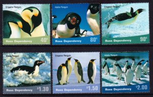 Ross Dependency 2001 Penguins Complete Mint MNH Set SC L67-L72