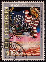 Comoro Islands SG#195 Used - 1976 100f.  - Flags, Satellites