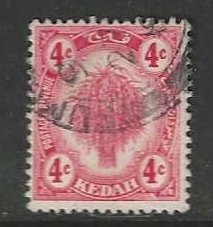Malaya-Kedah 7  Used SC $1.00