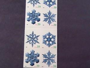 U.S.# 4105-4108(BK303)-MINT/NH-COMBO BOOKLET PANE OF 20--SNOWFLAKES--2006