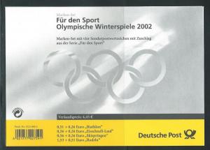 Germany B901a 2002 Winter Olympics booklet MNH