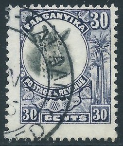 Tanganyika, Sc #19, 30c Used