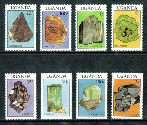 Uganda Scott #599-606 MNH