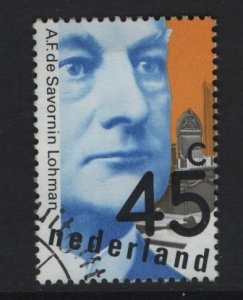 Netherlands  #594  used  1980  politicians  45c