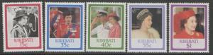 KIRIBATI SG251/5 1986 60th BIRTHDAY OF QEII MNH