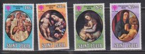 ST LUCIA Scott # 483-6 MNH - Christmas 1979