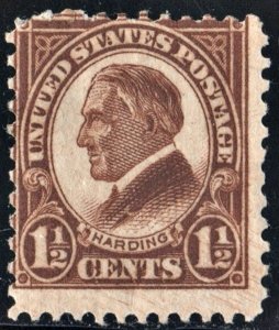 SC#553 1½¢ Harding Single (1925) MNH