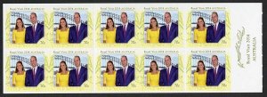 Australia SG4196a Royal Visit 2014 booklet pane (SB475) of 10 U/M