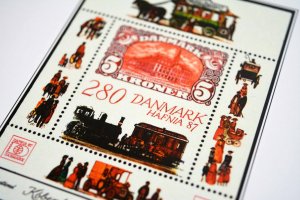 COLOR PRINTED DENMARK 1851-2010 STAMP ALBUM PAGES (186 illustrated pages)