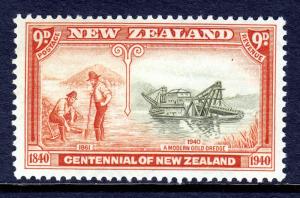 New Zealand - Scott 240 - 1940 9d Pictorial - MLH - SCV $5.50