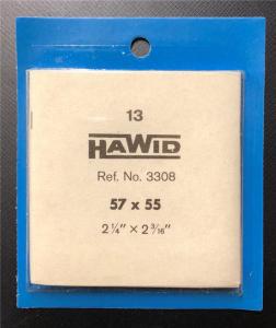 Stamp Mounts Supplies Hawid New 13 mounts 57mm by 55mm Black back Precut