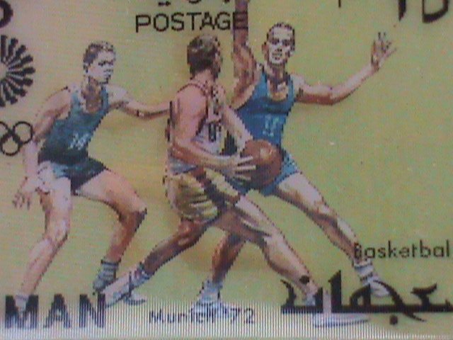 ​AJMAN- 1972-OLYMPIC GAMES MUNICH'72 MNH 3-D STAMP VERY FINE PLEASE WATCH