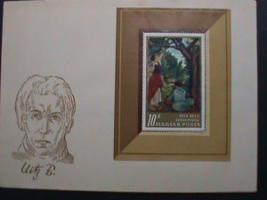 ​HUNGARY- FAMOUS PAINTING-BY UITZ BELA ALMASZEDOR  MNH S/S FDC VERY FINE