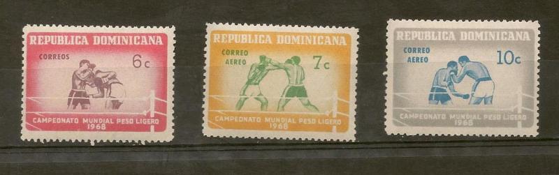 DOMINICAN REPUBLIC STAMPS MNH CAMPEONATO MUNDIAL P. LIGERO 