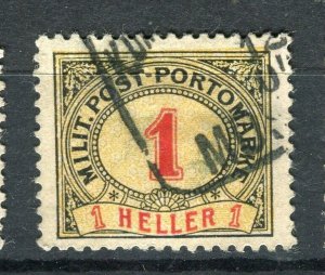 BOSNIA; 1901 early Postage Due issue fine used 1h. value