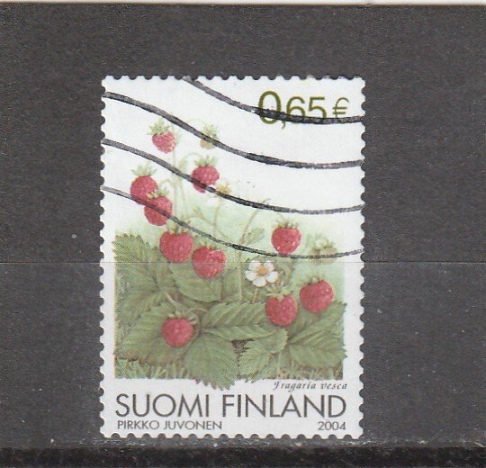Finland  Scott#  1215  Used  (2001 Wild Strawberry)