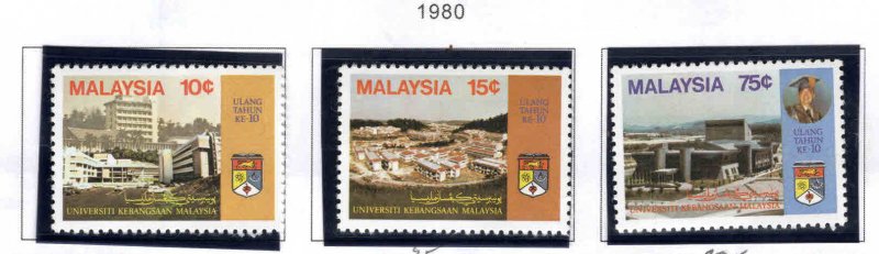 Malaysia Scott 210-212 MNH** University set