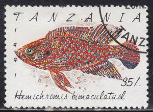 Tanzania 819 Hemichromis Bimaculatusl 1992