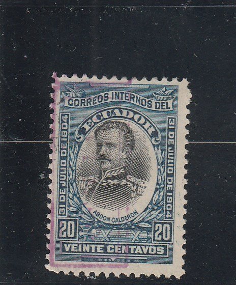 Ecuador  Scott#  164  Used  (1904 Abdon Calderon)