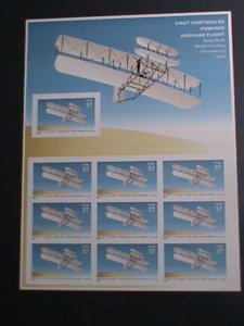 ​UNITED STATES-2003-SC#2783 FIRST FLIGHT- WRIGHT BROTHERS CENTENARY-MNH SHEET