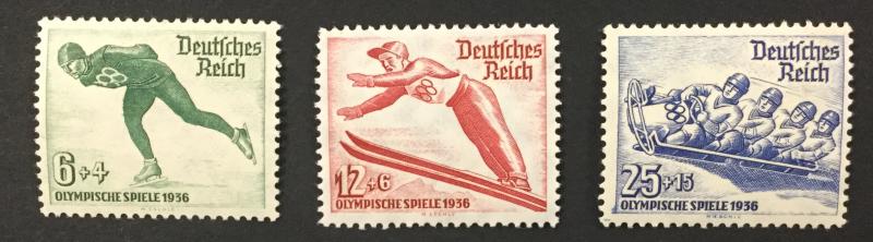 (BJ Stamps) GERMANY, B79-B81, 1935, set of 3, FVF, OG, MNH. CV $55.00.
