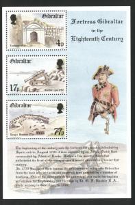 Gibraltar Scott 455a MNH** 1983 Fortress sheet 