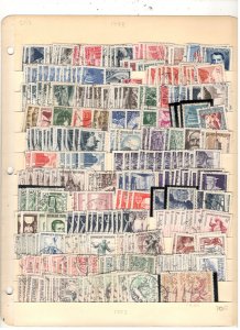 FRANCE COLLECTION ON STOCK SHEET MINT/USED