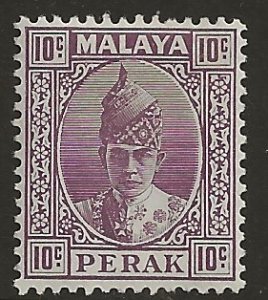 Malaya-Perek 90 1939 10c fine mint hinged