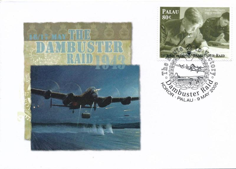 [96833] Palau 2005 World War II Dambuster Raid Special Cachet Cover