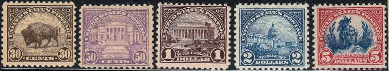 U.S. 551-573, 622-23, MH & MNH (32220)