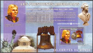 Congo 2006 Presidents of USA T. Jefferson S/S MNH