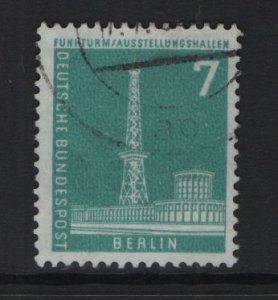 Germany  Berlin #9N123  used 1956  radio station 7pf