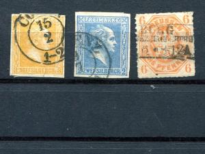 Prussia #8,12,16 Used VF  - LSP