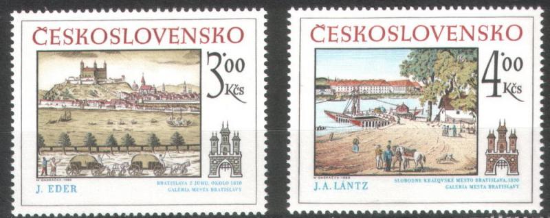 Czechoslovakia 1980 Sc2330-2331 Pofis 2457-2458 MNH