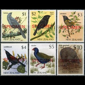 NEW ZEALAND 1985 - Scott# 768-933 Birds Specimen $1-10 NH