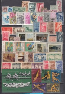 Z4954 JL Stamps worldwide mint lot with s/s, italy poland russia more