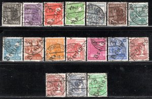 DDR under russian occ. like Scott # 557 - 573, used, incl A179, with o/p