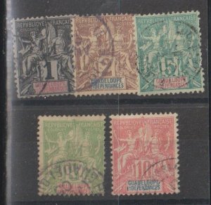 Guadeloupe SC 27, 28, 30, 31, 33 Used