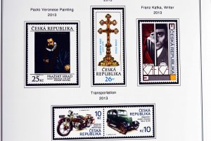 COLOR PRINTED CZECH REPUBLIC 2011-2020 STAMP ALBUM PAGES (70 illustrated pages)