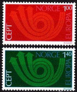 NORWAY 1973 EUROPA. Complete set, MNH